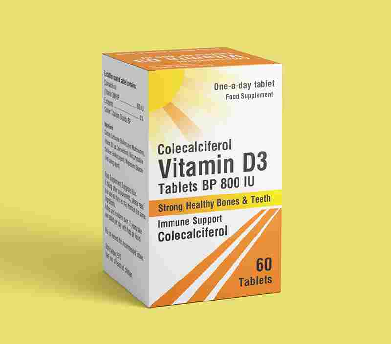 Colecalciferol Vitamin D3 Tablets BP 800 IU
